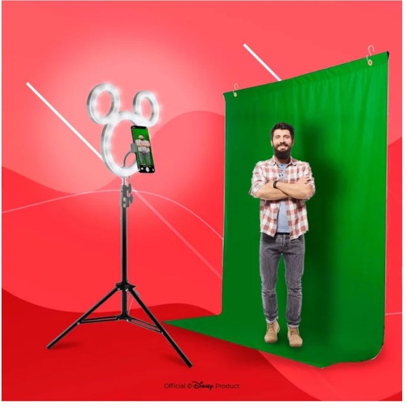 Disney Mickey Studio Photo and Video Creators Kit with LED Ring Light Kit, NIB - Picture 3 of 11